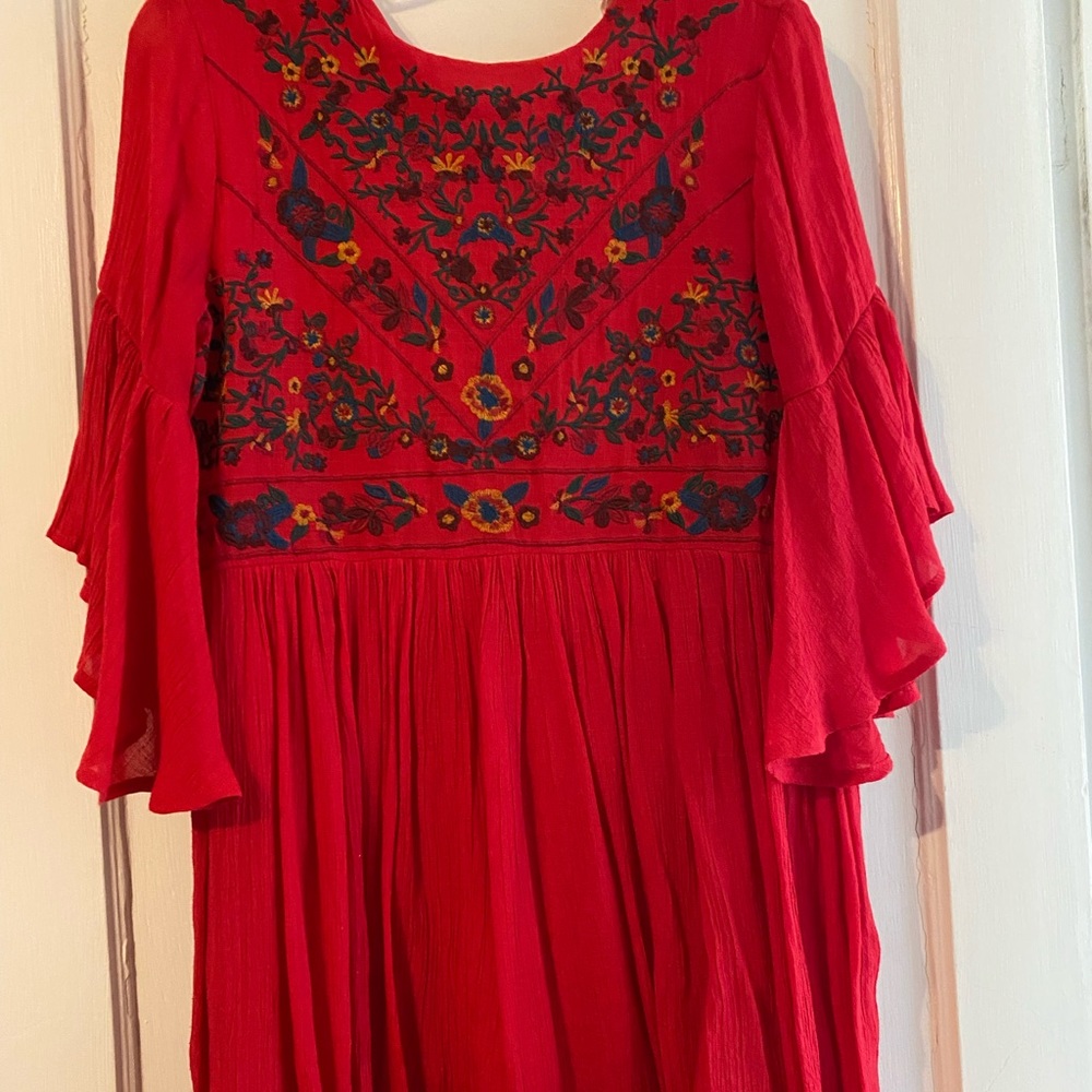 Altar’d State boho mini trapeze dress